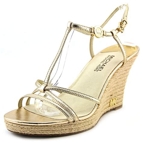 michael michael kors kami t strap wedge sandal 